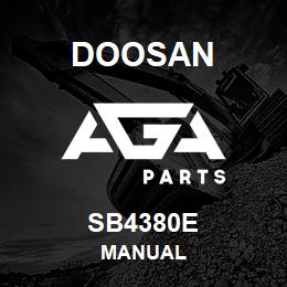 SB4380E Doosan MANUAL | AGA Parts