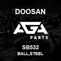 SB532 Doosan BALL,STEEL | AGA Parts