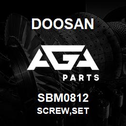 SBM0812 Doosan SCREW,SET | AGA Parts