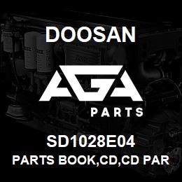 SD1028E04 Doosan PARTS BOOK,CD,CD PARTS BOOK | AGA Parts