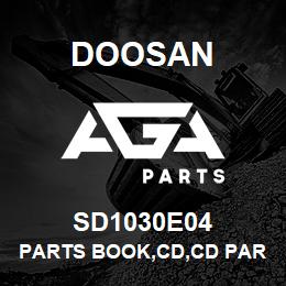 SD1030E04 Doosan PARTS BOOK,CD,CD PARTS BOOK | AGA Parts