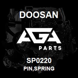 SP0220 Doosan PIN,SPRING | AGA Parts