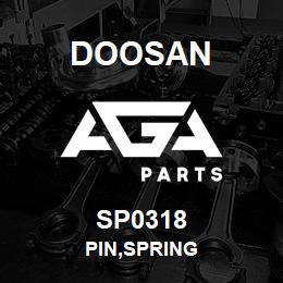 SP0318 Doosan PIN,SPRING | AGA Parts