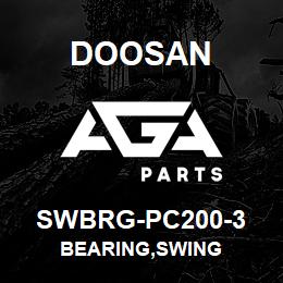 SWBRG-PC200-3 Doosan BEARING,SWING | AGA Parts