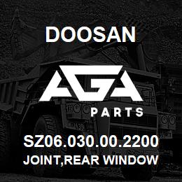 SZ06.030.00.2200 Doosan JOINT,REAR WINDOW | AGA Parts