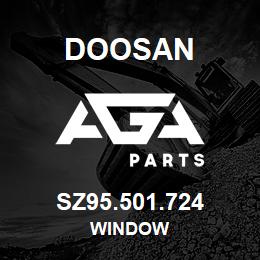 SZ95.501.724 Doosan WINDOW | AGA Parts