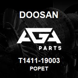 T1411-19003 Doosan POPET | AGA Parts