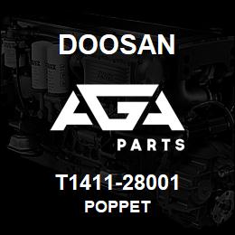 T1411-28001 Doosan POPPET | AGA Parts