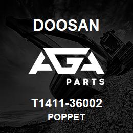 T1411-36002 Doosan POPPET | AGA Parts