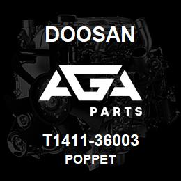 T1411-36003 Doosan POPPET | AGA Parts