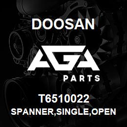 T6510022 Doosan SPANNER,SINGLE,OPEN | AGA Parts