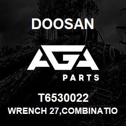 T6530022 Doosan WRENCH 27,COMBINATION | AGA Parts