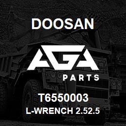 T6550003 Doosan L-WRENCH 2.52.5 | AGA Parts