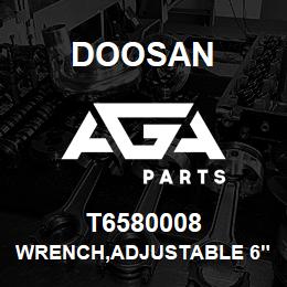 T6580008 Doosan WRENCH,ADJUSTABLE 6" | AGA Parts