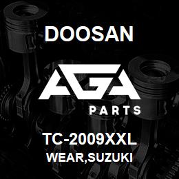 TC-2009XXL Doosan WEAR,SUZUKI | AGA Parts