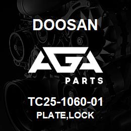 TC25-1060-01 Doosan PLATE,LOCK | AGA Parts