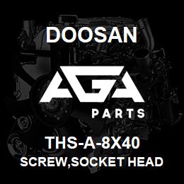 THS-A-8X40 Doosan SCREW,SOCKET HEAD | AGA Parts