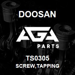 TS0305 Doosan SCREW,TAPPING | AGA Parts