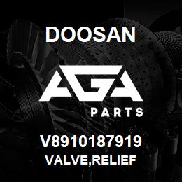 V8910187919 Doosan VALVE,RELIEF | AGA Parts