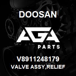 V8911248179 Doosan VALVE ASSY,RELIEF | AGA Parts