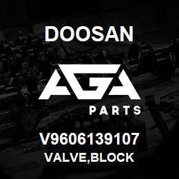 V9606139107 Doosan VALVE,BLOCK | AGA Parts