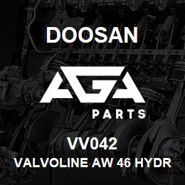 VV042 Doosan VALVOLINE AW 46 HYDRAULIC OIL | AGA Parts