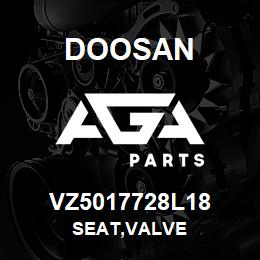 VZ5017728L18 Doosan SEAT,VALVE | AGA Parts