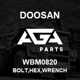 WBM0820 Doosan BOLT,HEX,WRENCH | AGA Parts