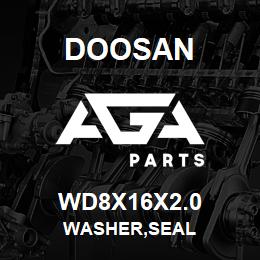 WD8X16X2.0 Doosan WASHER,SEAL | AGA Parts