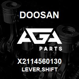 X2114560130 Doosan LEVER,SHIFT | AGA Parts