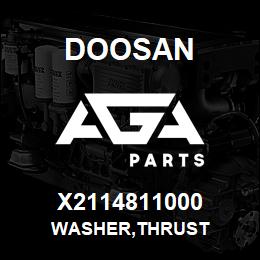 X2114811000 Doosan WASHER,THRUST | AGA Parts