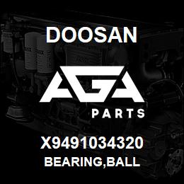 X9491034320 Doosan BEARING,BALL | AGA Parts