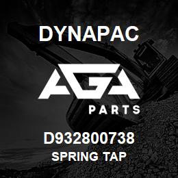 D932800738 Dynapac SPRING TAP | AGA Parts