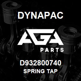 D932800740 Dynapac SPRING TAP | AGA Parts