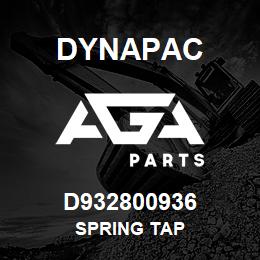 D932800936 Dynapac SPRING TAP | AGA Parts