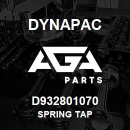 D932801070 Dynapac SPRING TAP | AGA Parts