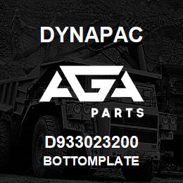 D933023200 Dynapac BOTTOMPLATE | AGA Parts