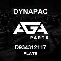 D934312117 Dynapac PLATE | AGA Parts