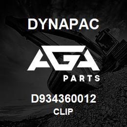 D934360012 Dynapac CLIP | AGA Parts