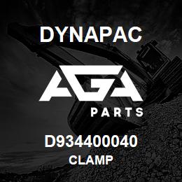 D934400040 Dynapac CLAMP | AGA Parts