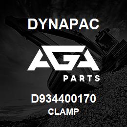 D934400170 Dynapac CLAMP | AGA Parts