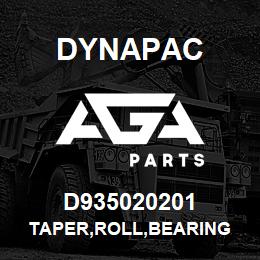 D935020201 Dynapac TAPER,ROLL,BEARING | AGA Parts