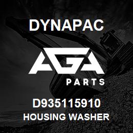 D935115910 Dynapac HOUSING WASHER | AGA Parts