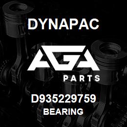 D935229759 Dynapac BEARING | AGA Parts