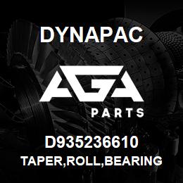 D935236610 Dynapac TAPER,ROLL,BEARING | AGA Parts