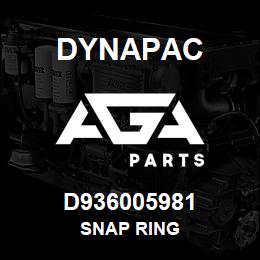 D936005981 Dynapac SNAP RING | AGA Parts