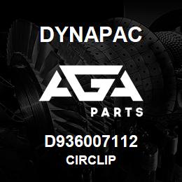 D936007112 Dynapac CIRCLIP | AGA Parts