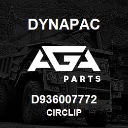 D936007772 Dynapac CIRCLIP | AGA Parts