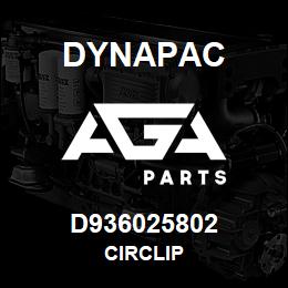 D936025802 Dynapac CIRCLIP | AGA Parts