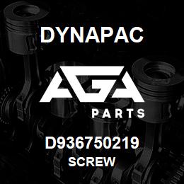 D936750219 Dynapac SCREW | AGA Parts